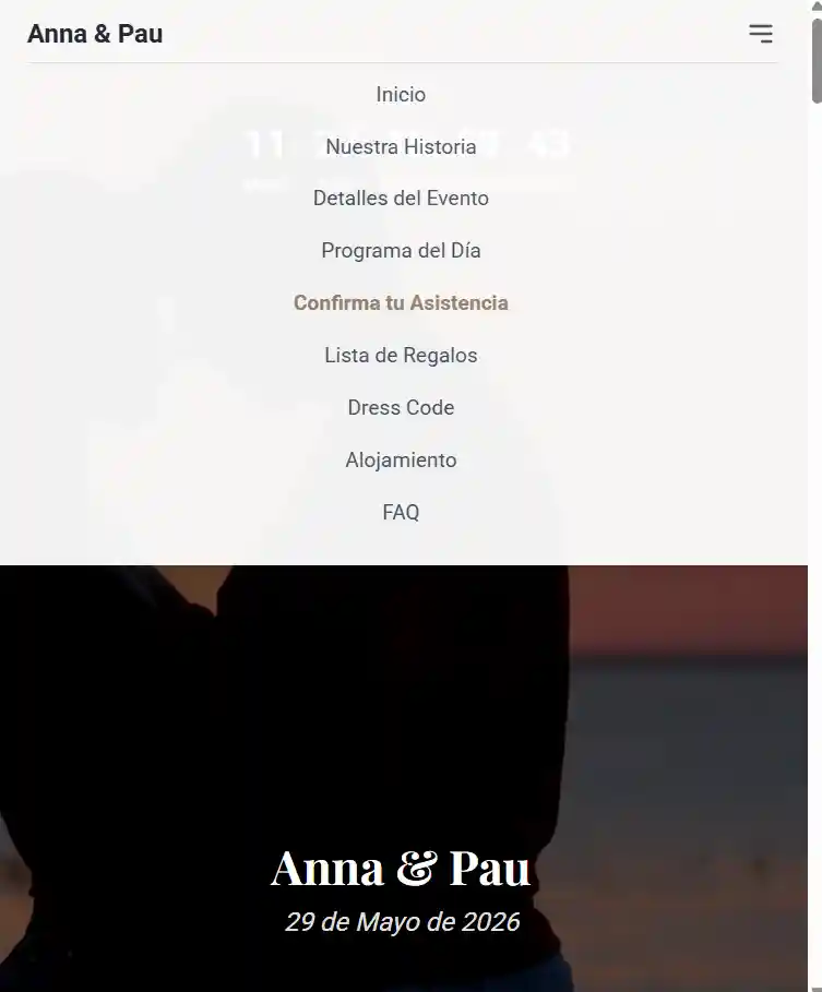 Boda Anna & Pau – RSVP