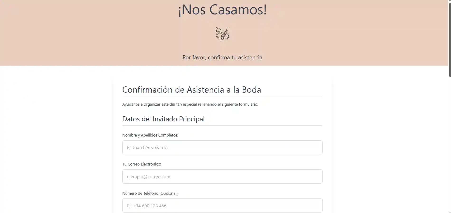 Boda Anna & Pau – Sección RSVP