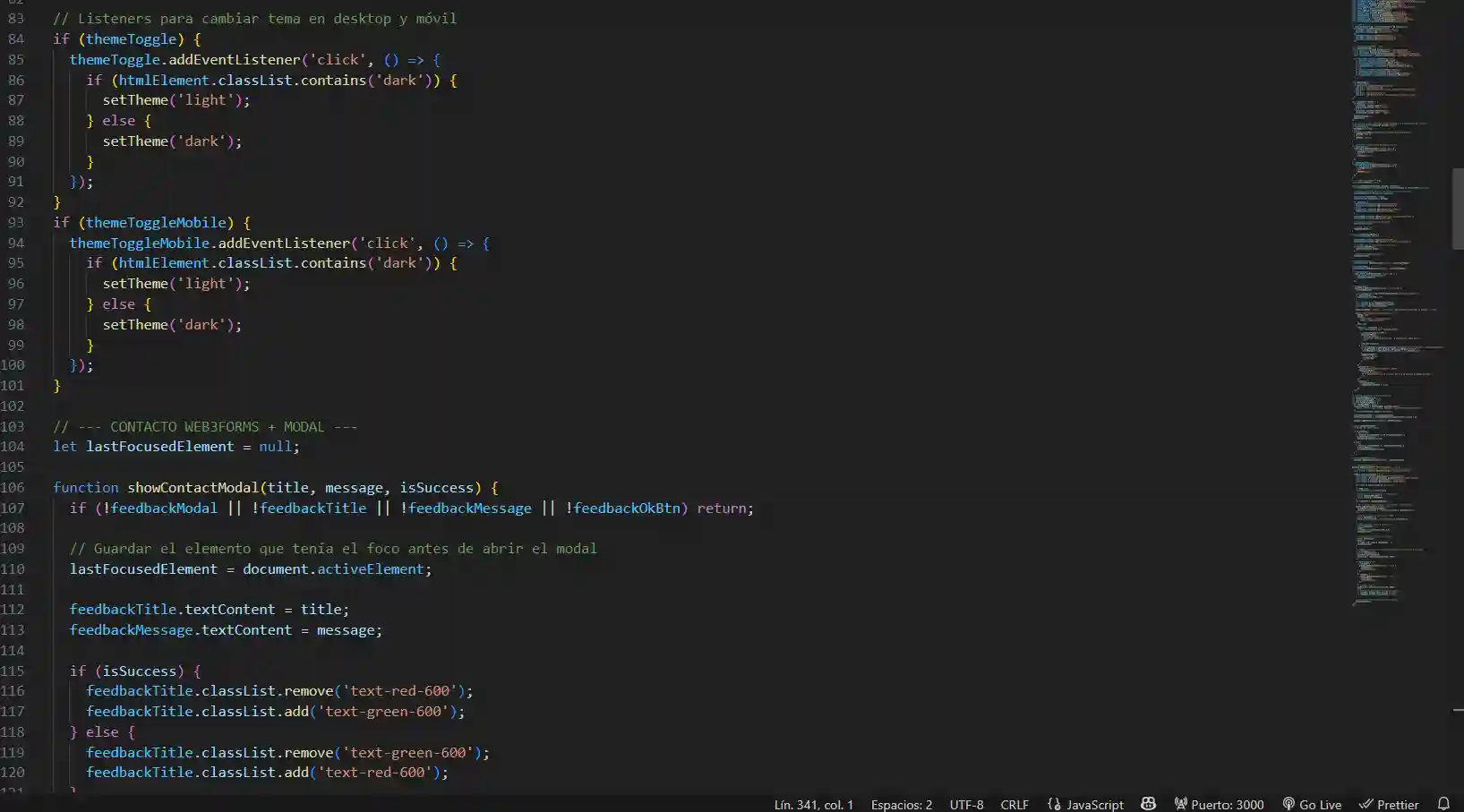 Portfolio Personal – Servicios
